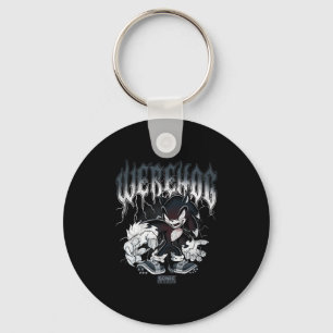 Sonic The Hedgehog Halloween Werehog Distressed St Key Ring