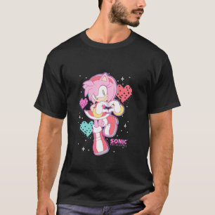 Sonic The Hedgehog Valentine s Day Cute Amy Rose R T-Shirt