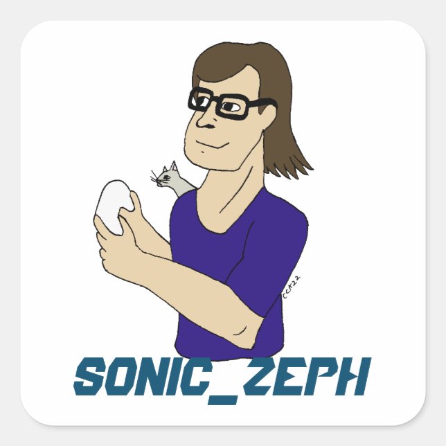 Sonic_Zeph   Square Sticker (Front)