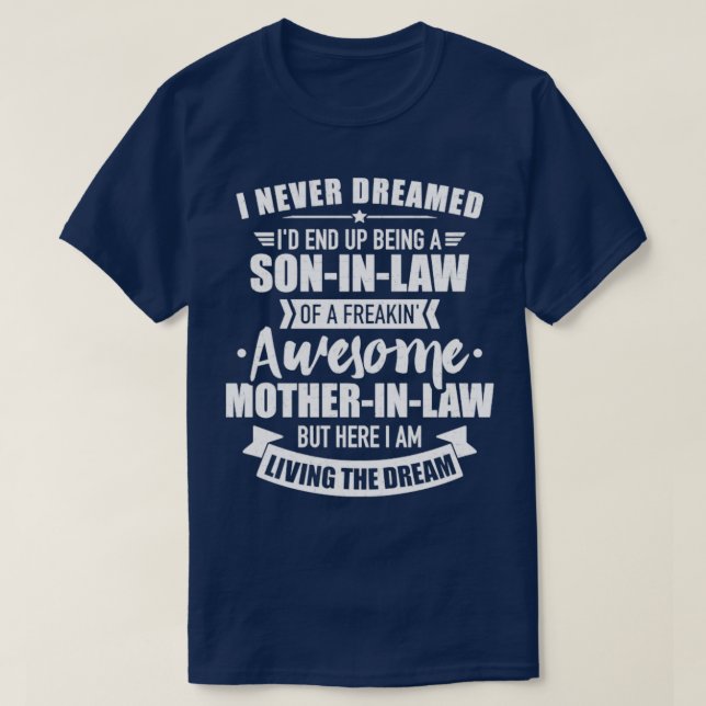 Soninlaw of awesome motherinlaw T-Shirt (Design Front)