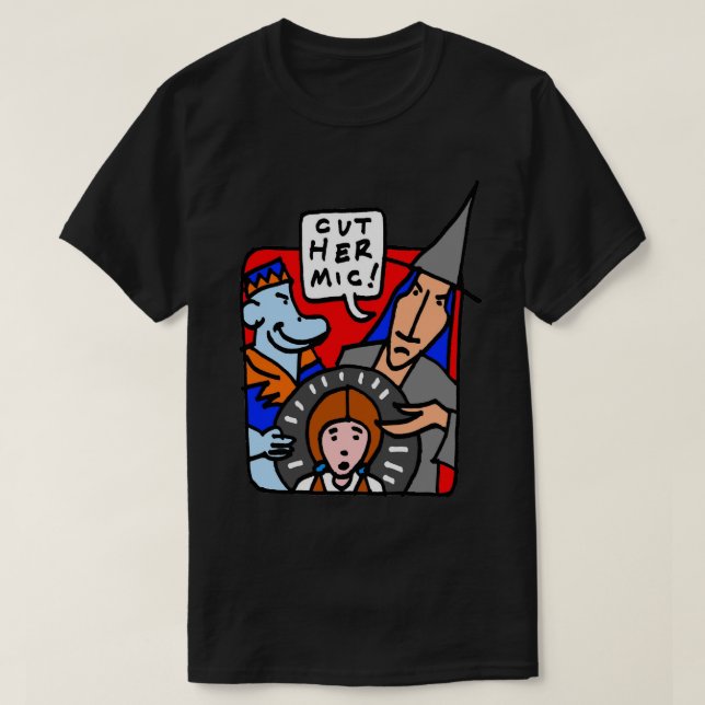 Sonja Shaw "Cut her mic!" T-Shirt (Design Front)