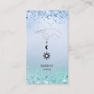  Sonne Mond Glitter Business card