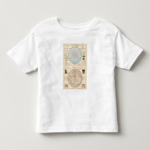 Sonnensystem, Mondkarte Celestial Map Toddler T-Shirt