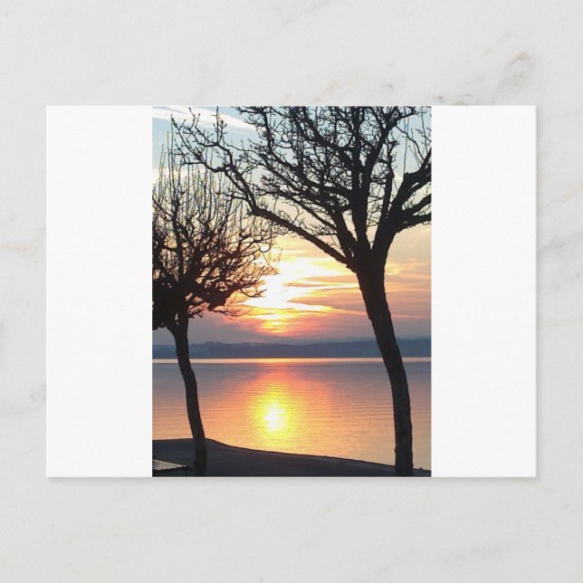 Sonnenuntergang am See Postcard (Front)