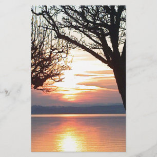 Sonnenuntergang am See Stationery