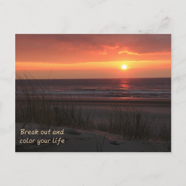 Sonnenuntergang - sunset postcard (Front)