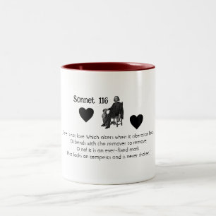 Sonnet 116 Consistency Love   Two-Tone Coffee Mug