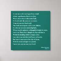 Sonnet 116Let me not to the marriage of true minds