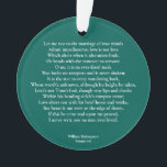 Sonnet 116Let me not to the marriage of true minds Ornament<br><div class="desc">Shakespeare's 116th sonnet: Let me not to the marriage of true minds admit impediments.
Change the background color by seleting "customize".</div>