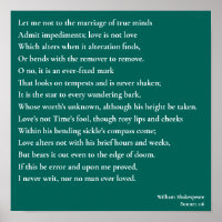 Sonnet 116Let me not to the marriage of true minds