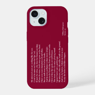 Sonnet 130 My mistress' eyes are nothing like the iPhone 15 Case