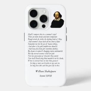 Sonnet # 18 by William Shakespeare iPhone 15 Pro Case