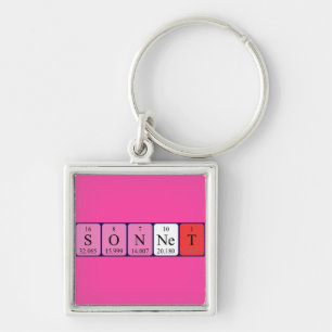 Sonnet periodic table name keyring