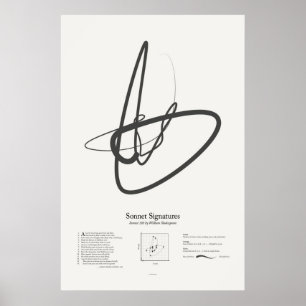 Sonnet Signatures: Sonnet 110 Poster