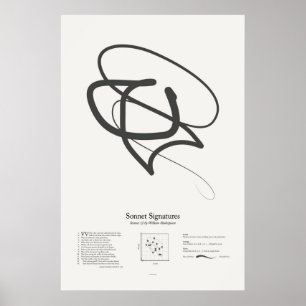 Sonnet Signatures: Sonnet 12 Poster