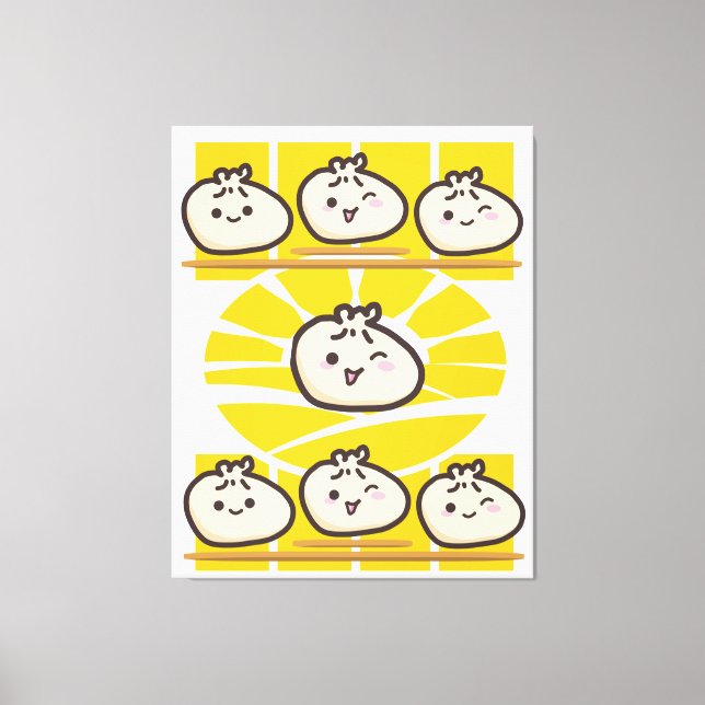 sonnige dim sum knödel  canvas print (Front)