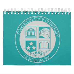 Sonniton State University Calendar - Teal/Grey