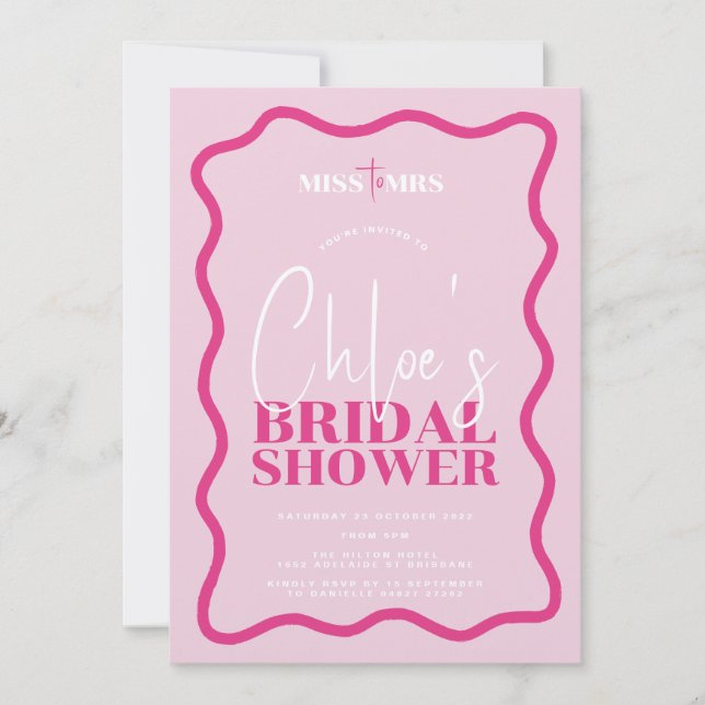 Sonny Bridal Shower Invitation (Front)