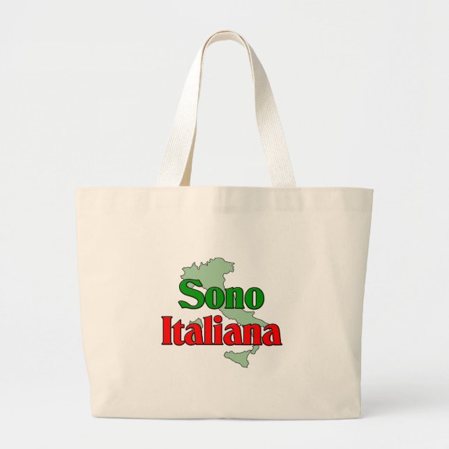 Sono Italiana Large Tote Bag (Front)