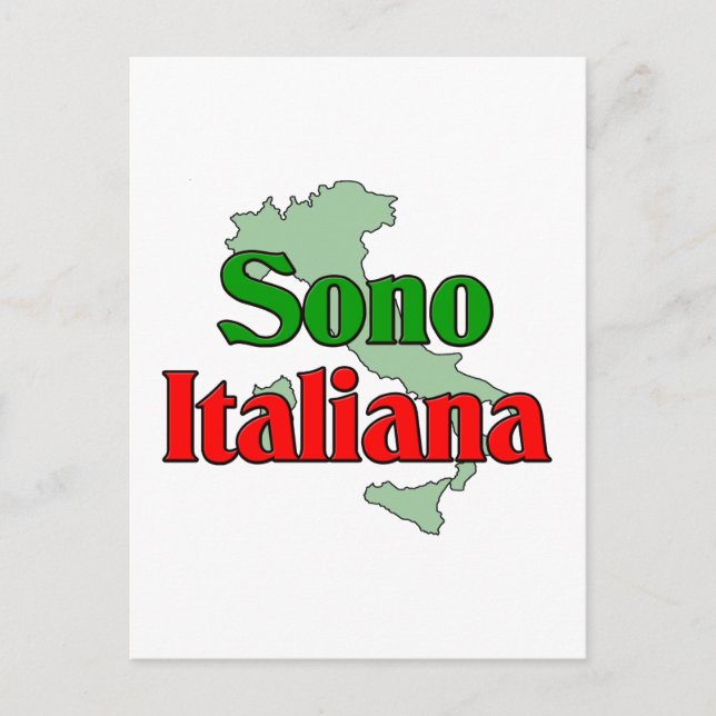 Sono Italiana Postcard (Front)