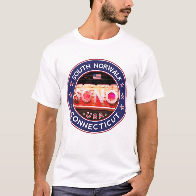Sono, South Norwalk, Connecticut T-Shirt (Front)