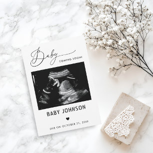 Sonogram Baby Coming Soon Pregnancy Announcement