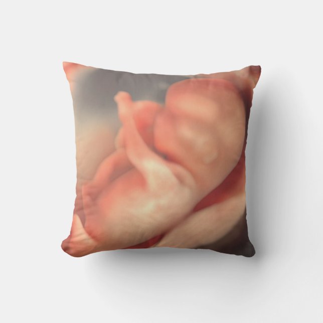 Sonogram Baby Photo Cant Wait to Meet You Daddy Cushion (Front)