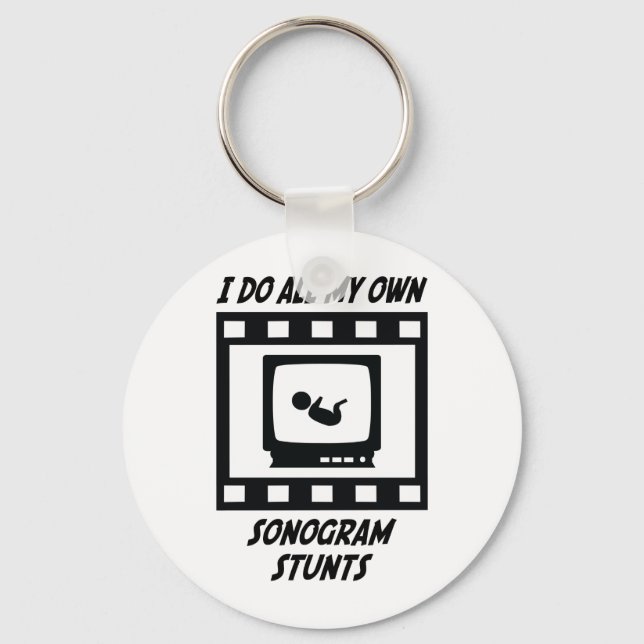 Sonogram Stunts Key Ring (Front)