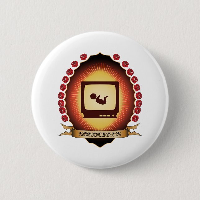 Sonograms Mandorla 6 Cm Round Badge (Front)