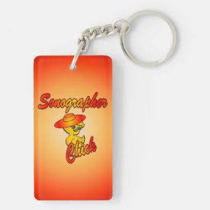 Sonographer Chick #5 Key Ring
