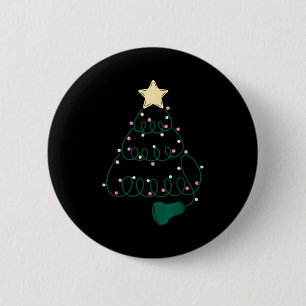 Sonographer Christmas Tree Ultrasound Mfm Sonograp 6 Cm Round Badge