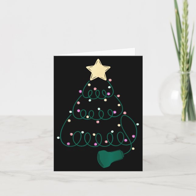 Sonographer Christmas Tree Ultrasound Mfm Sonograp Card (Front)