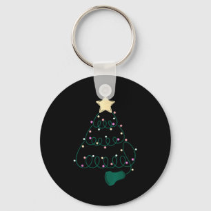 Sonographer Christmas Tree Ultrasound Mfm Sonograp Key Ring