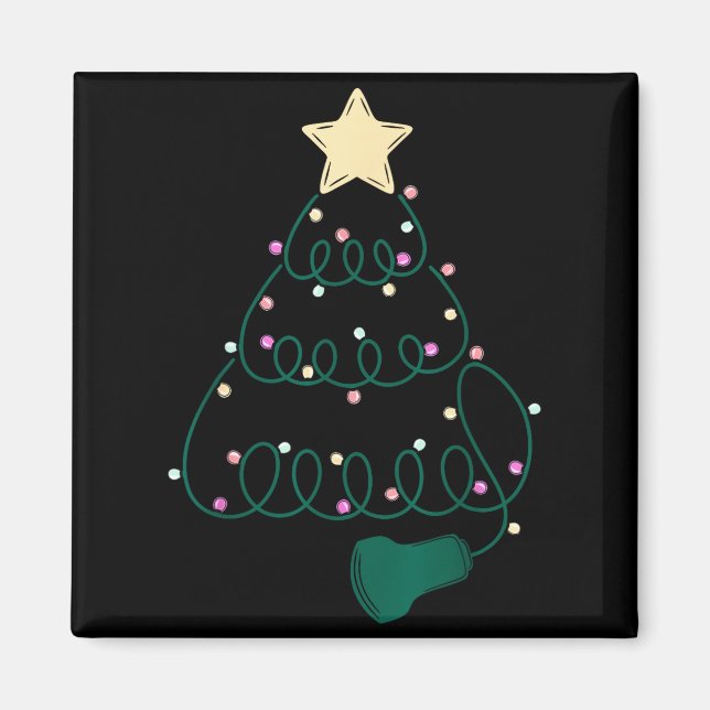 Sonographer Christmas Tree Ultrasound Mfm Sonograp Magnet (Front)