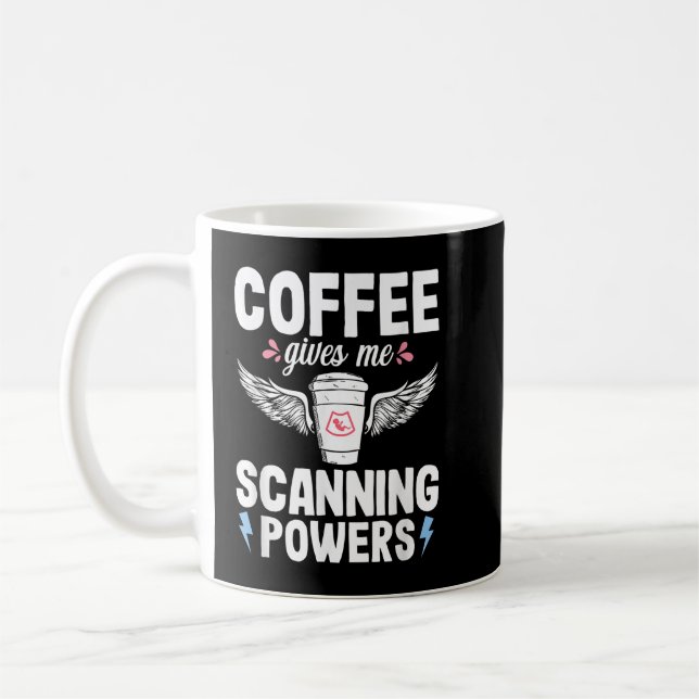 Sonographer Coffee Ultrasound Tech Medical Sonogra Mug (Left)