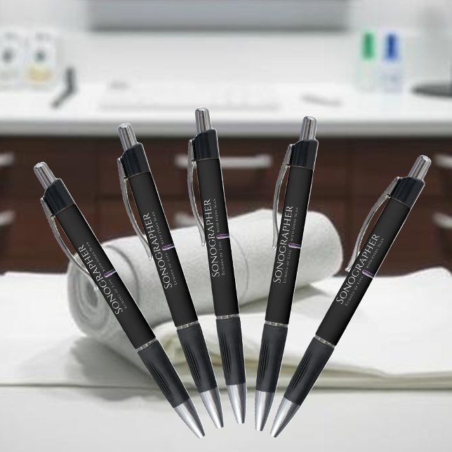 Sonographer-Colourful Ultrasound Waves (Sonographer-Colorful Ultrasound Waves Pen)