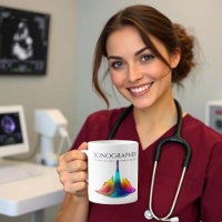 Sonographer-Colourful Ultrasound Waves