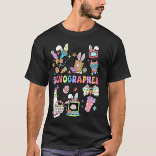 Sonographer Easter Day Ultrasound Tech Bunny Easte T-Shirt