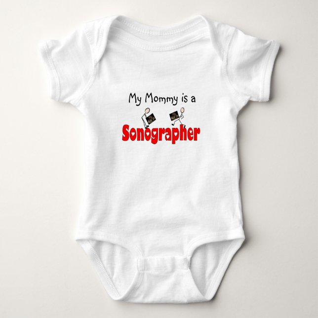 Sonographer Gifts Baby Bodysuit (Front)