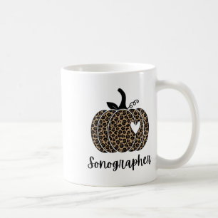 Sonographer Halloween Fall Autumn Pumpkin Cute Coffee Mug