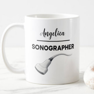 SONOGRAPHER Personalised Name Ultrasound Tech Gift Coffee Mug