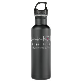 Sonographer  RDCS Cardiac Echo Tech Heartbeat Gift 710 Ml Water Bottle