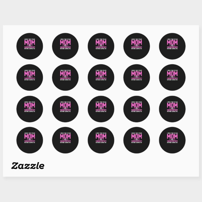 Sonographer Sonography Mum Classic Round Sticker (Sheet)