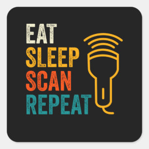 Sonographer Sonography Scan Square Sticker