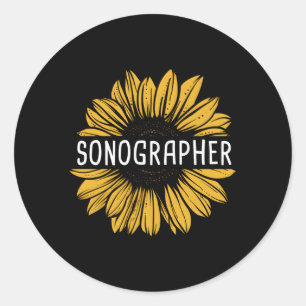 Sonographer Sonography Ultrasound Technologist Classic Round Sticker