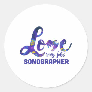 Sonographer, Ultrasound tech gift idea Classic Round Sticker