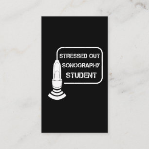 Sonographer Ultrasound Technician Gift Idea Business Card