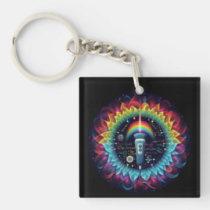 Sonography-Colourful Ultrasound Waves=Physics Key Ring