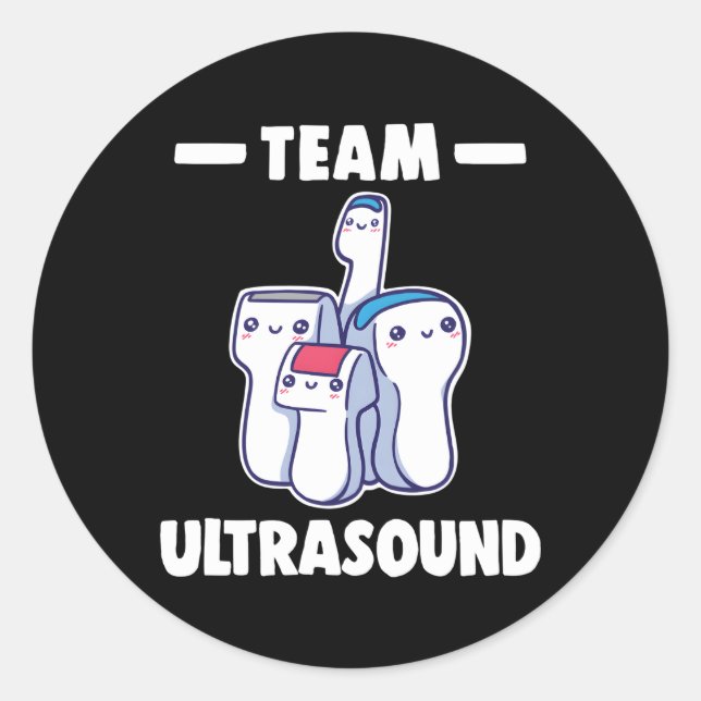 Sonography Team Ultrasound For Sonographer Radiolo Classic Round Sticker (Front)