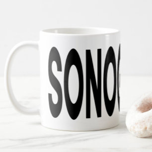 SONOGRAPHY Typography Ultrasound Gift Coffee Mug